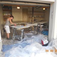 RK & epoxy floor coating on garage floor in Parsippany, NJ 7